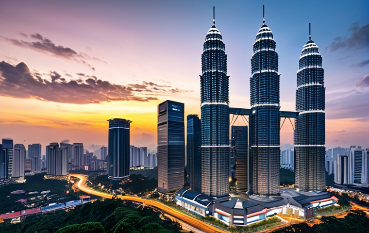 **A futuristic AI development lab in Malaysia**, with glowing digital interfaces showcasing efficient data processing and transfer learning in action. A pre-trained model represented as a robust foundational structure, rapidly adapting to new, specific tasks. Emphasize speed and resource optimization, with a subtle backdrop of a modern Malaysian cityscape, symbolizing cutting-edge local innovation.
